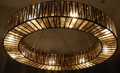 Chelton Large Glass Ring Pendant