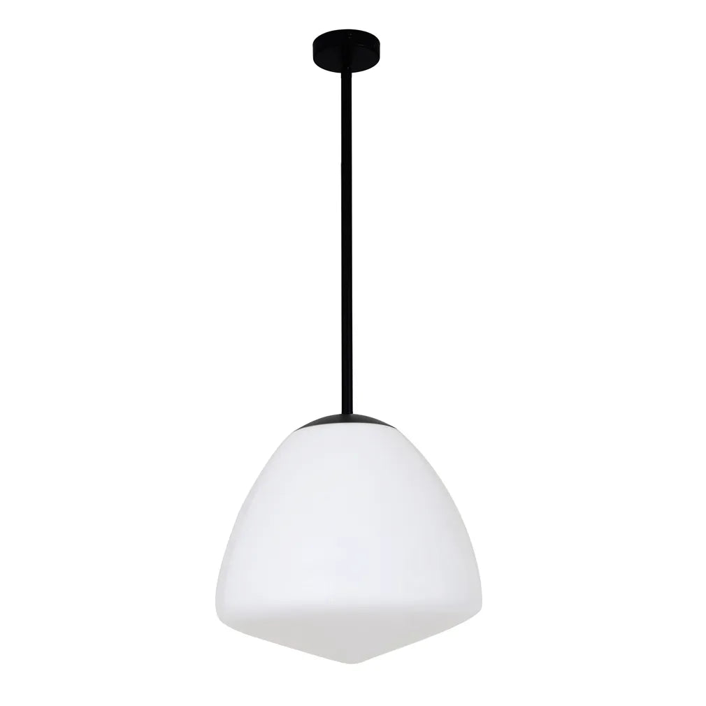 CIOTOLA: Interior Tipped Medium Dome Frosted Glass Pendant Lights