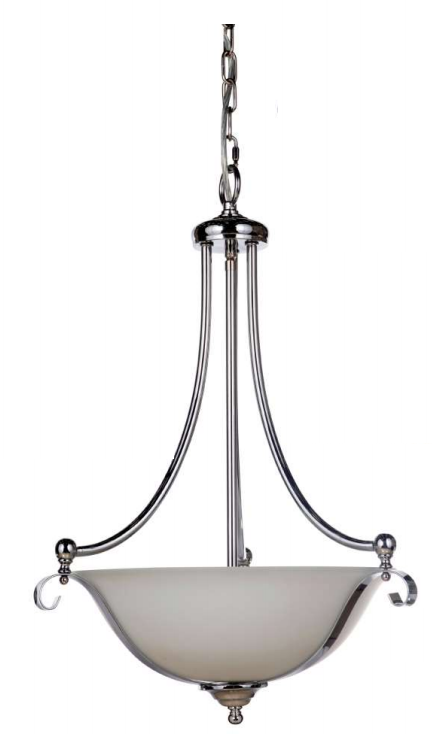 Dallas Three Light Suspension Pendant Chrome