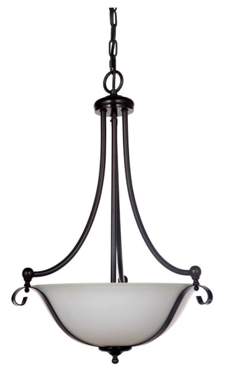 Dallas Three Light Suspension Pendant Bronze