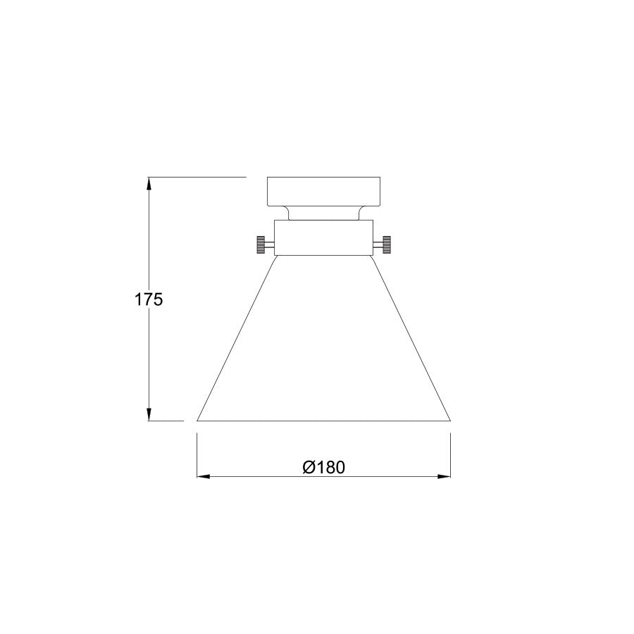 D.I.Y. Batten Fittings Small Cone Shape