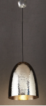 Dolce Beaten Silver Pendant Light