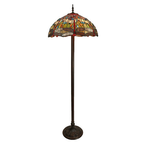 Blue Dragonfly Floor Lamp