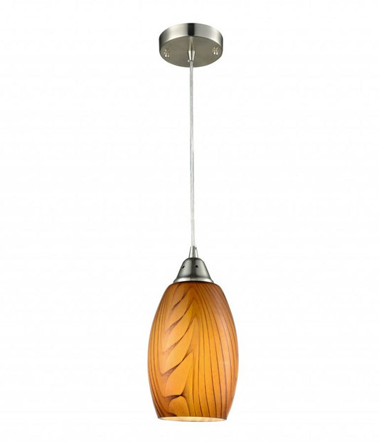 Glaze Ellipse Hand Blown Glass Pendant Light