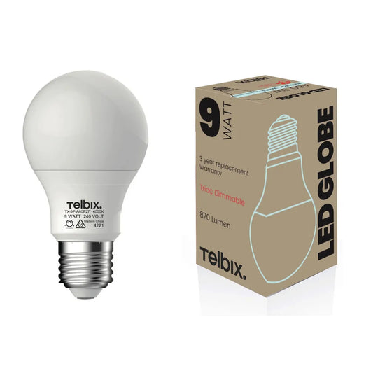 A60 LED Globe 9w e27 4000k 870lm
