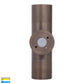 Hv1095t-Hv1097t - Tivah Antique Brass Tri Colour Up and Down Wall Pillar Lights
