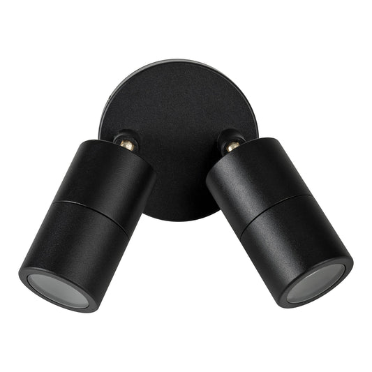 Double Adjustable Wall Pillar Light Black