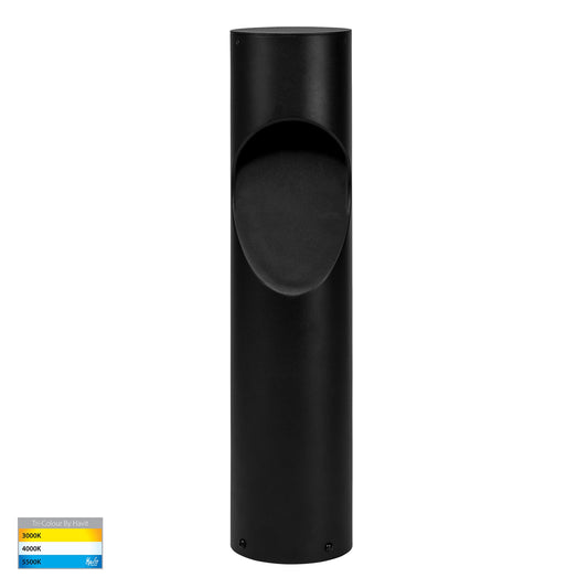 Black Round Bollard - 525mm