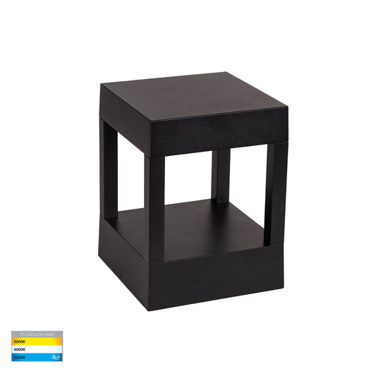 Black Square Pillar Light