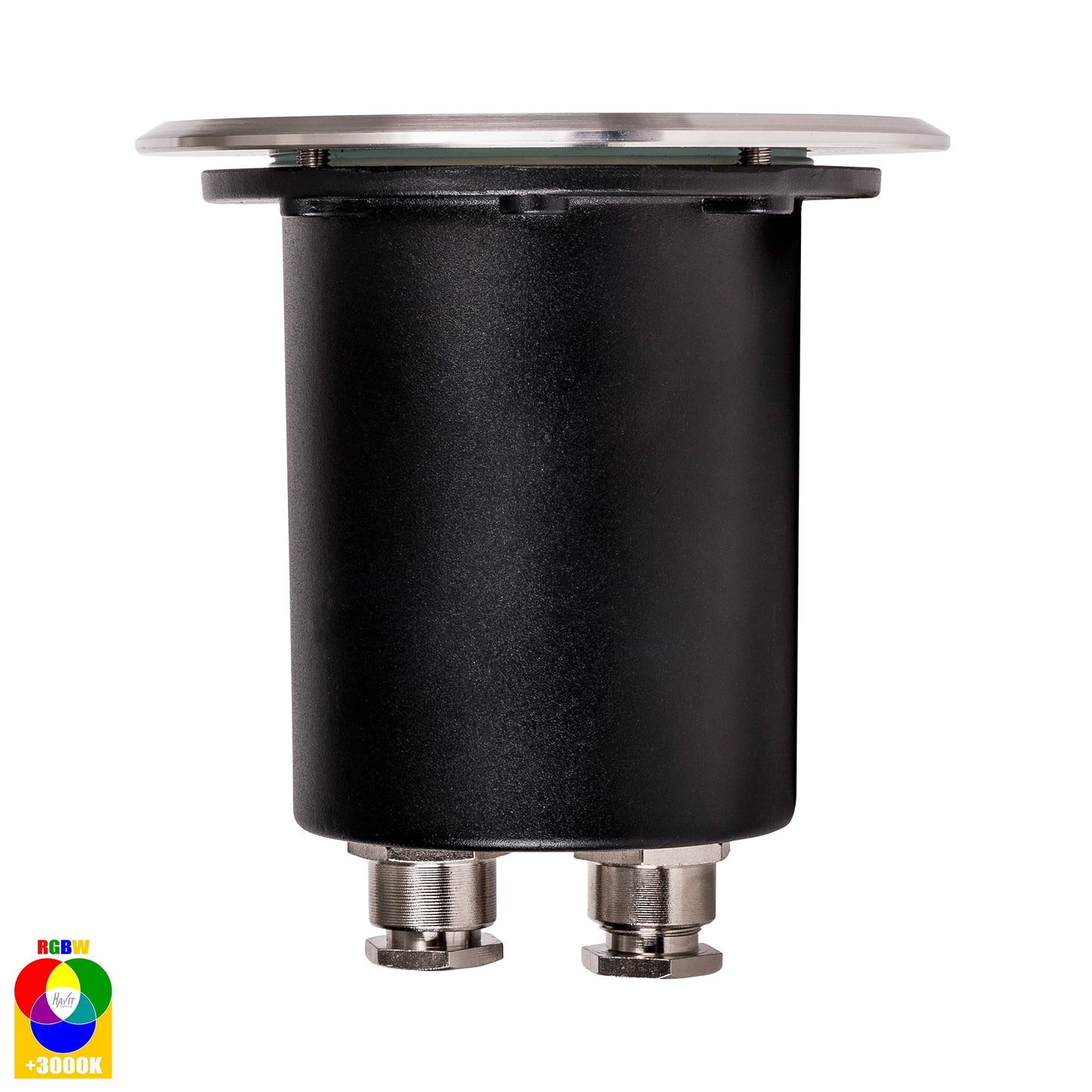 In-Ground Uplighter Round, 120mm 316 Stainless Steel Face HV1801rgbw