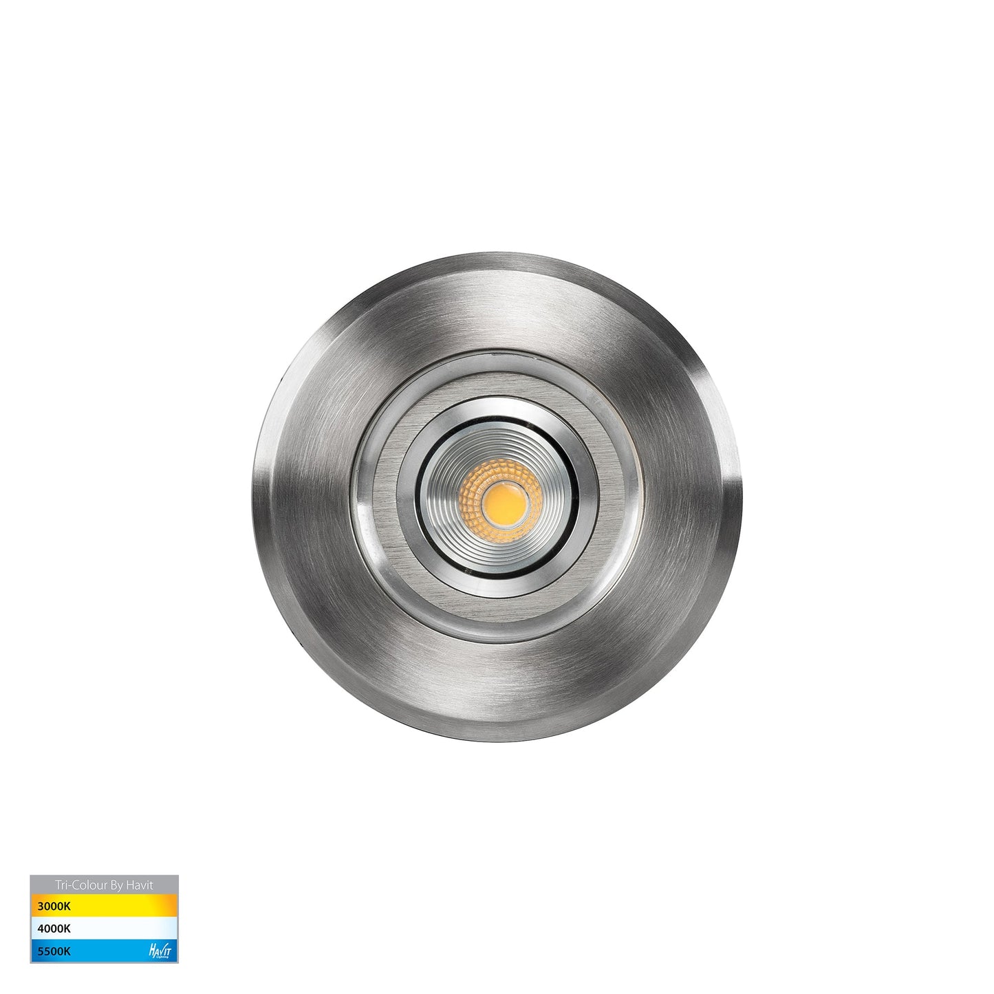 Adjustable In-ground Uplighter Round 108mm 316 Stainless Steel Face