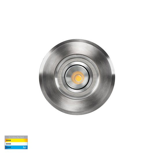 Adjustable In-ground Uplighter Round 108mm 316 Stainless Steel Face 