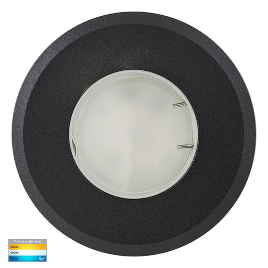 Ollo Black Tri Colour LED Step Or Inground Light