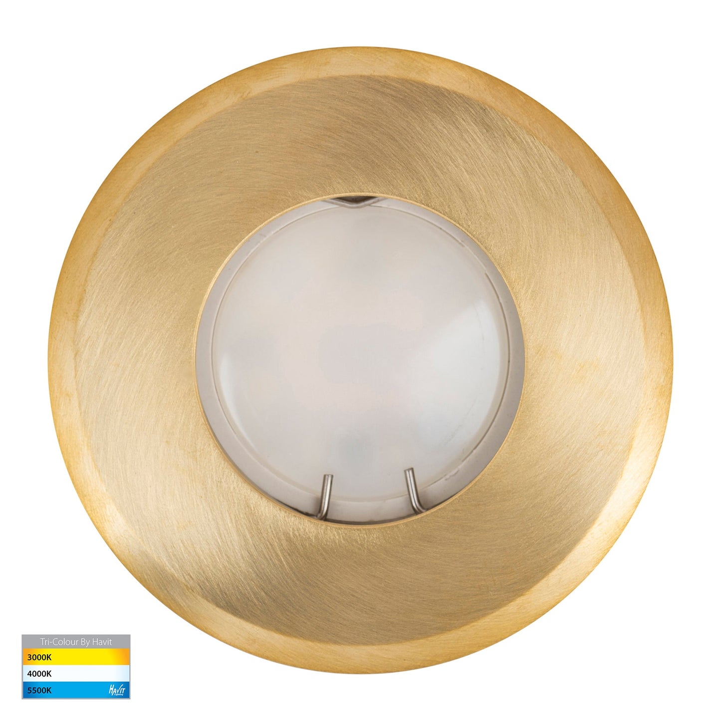 Recessed Round Wall / In-ground Brass Face