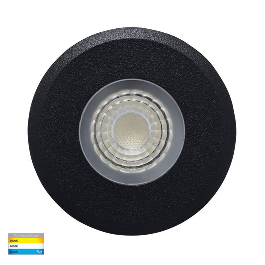Mini Recessed Deck Light / In-ground Light Black - Tri Colour