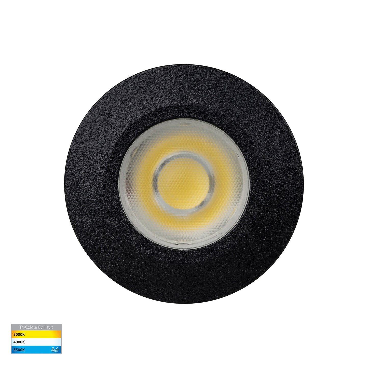 Mini Recessed In-ground/Step Light Black