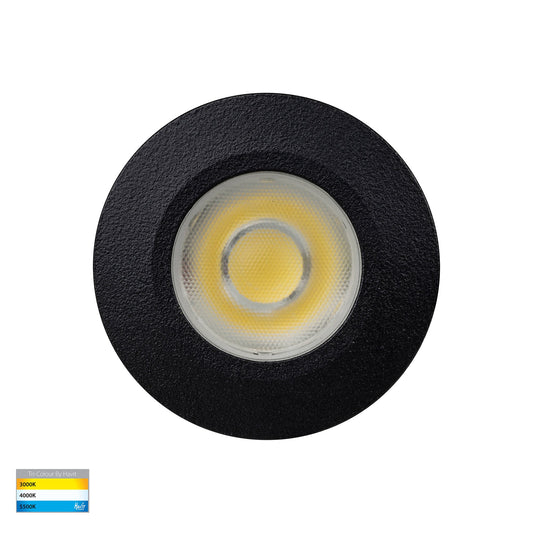 Mini Recessed In-ground/Step Light Black