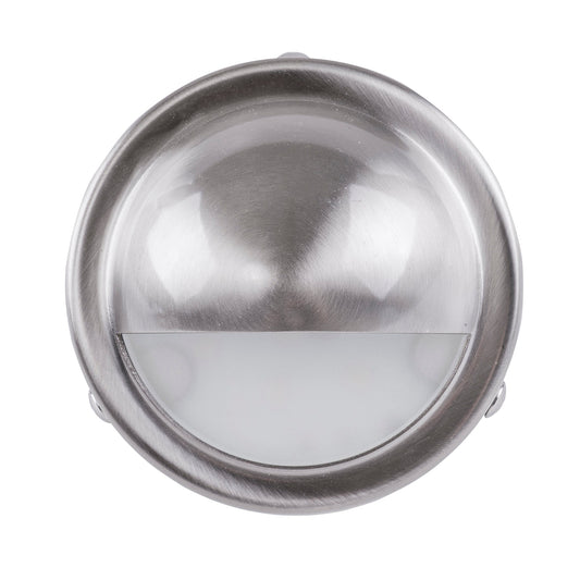 Surface Mounted Step Light With Large Eyelid 316 Stainless Steel