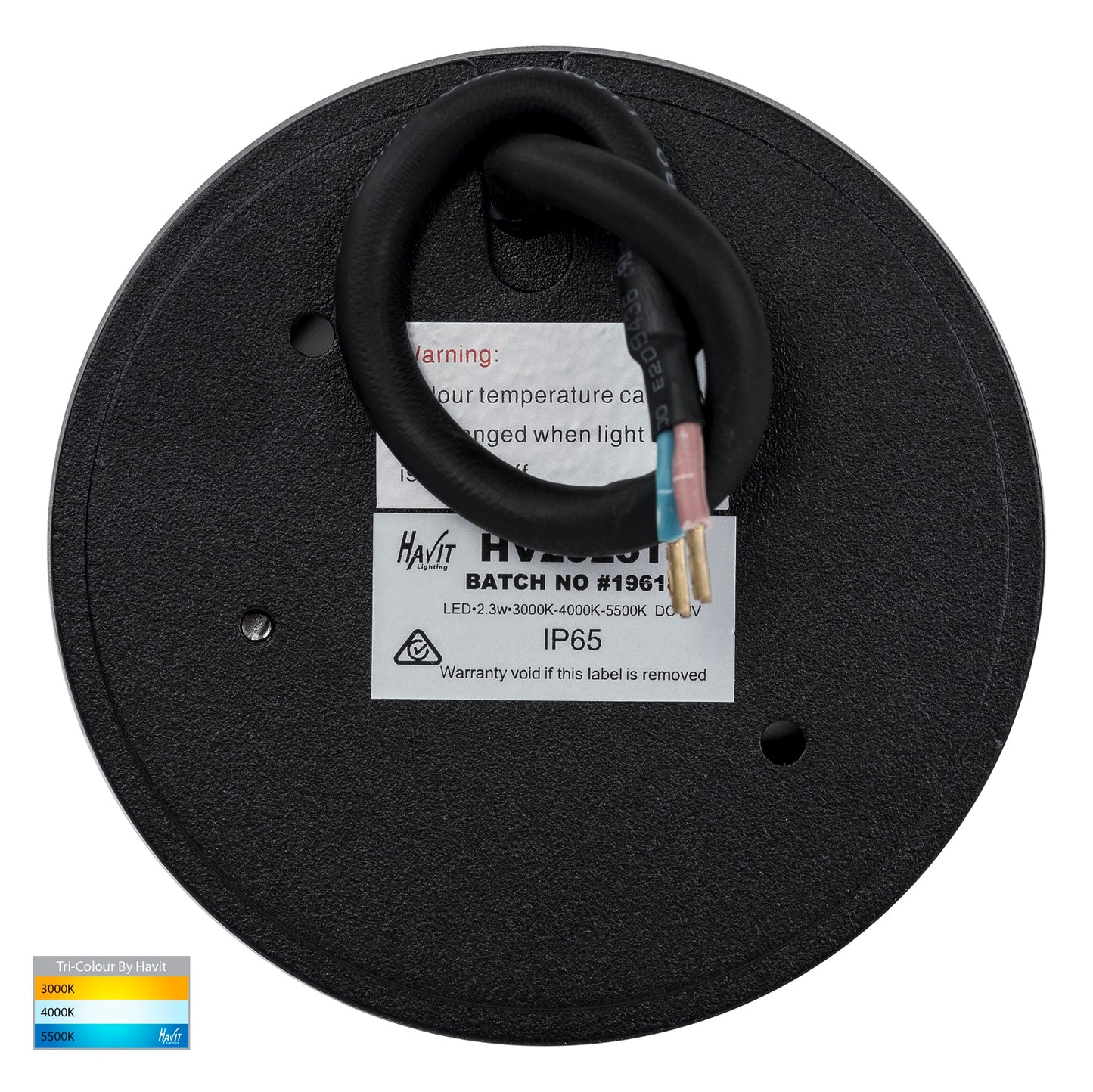 Surface Mounted Step Light With Grill Black