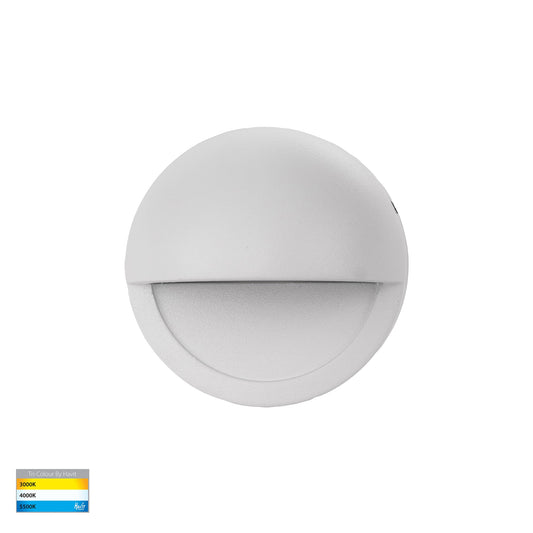 Surface Mounted Step Light with Eyelid White