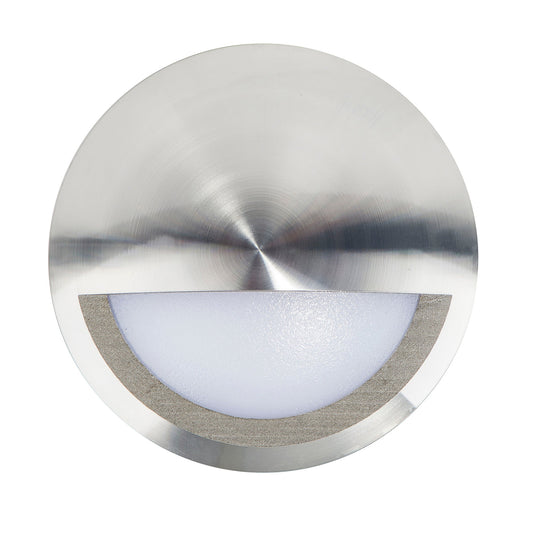 Surface Mounted Step Light With Eyelid Titanium Aluminium