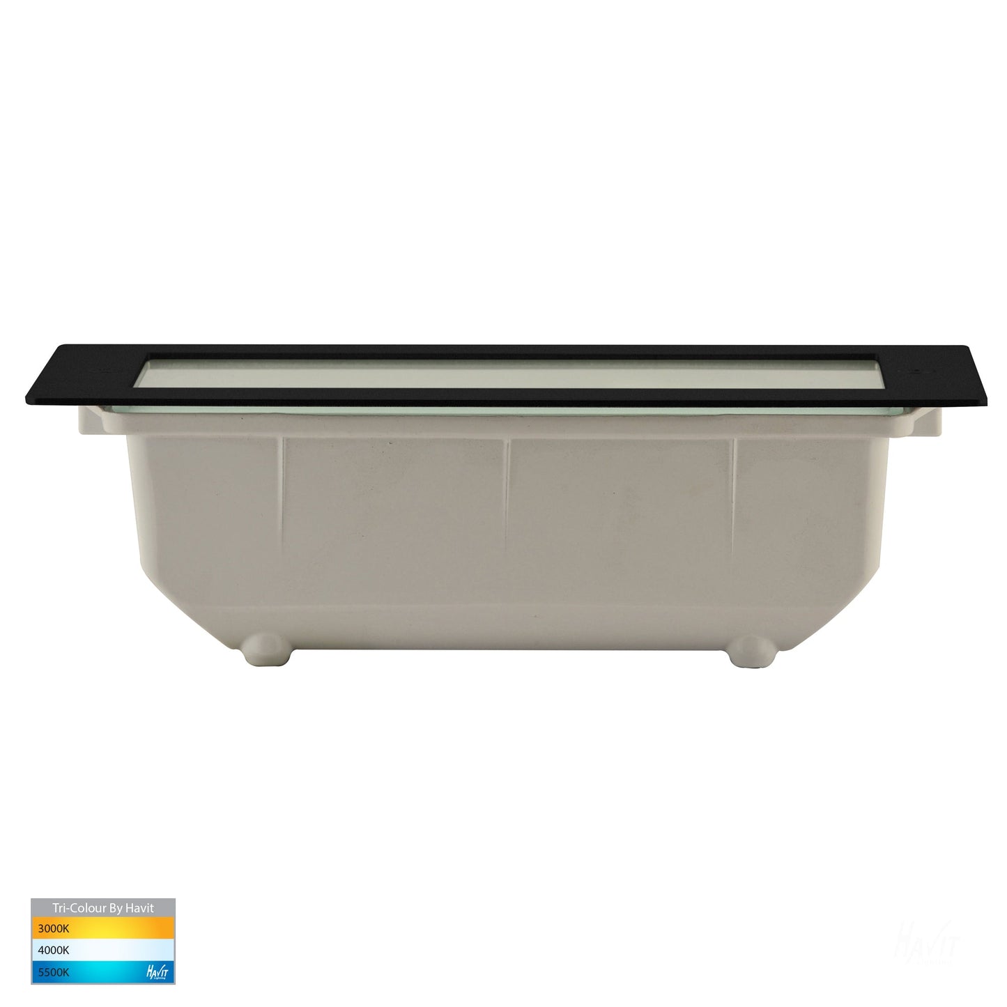 Recessed Brick Light With Plain Black Face