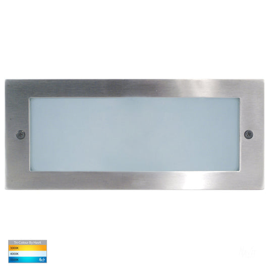 Recessed Brick Light With Plain 316 Stainless Steel Face 
