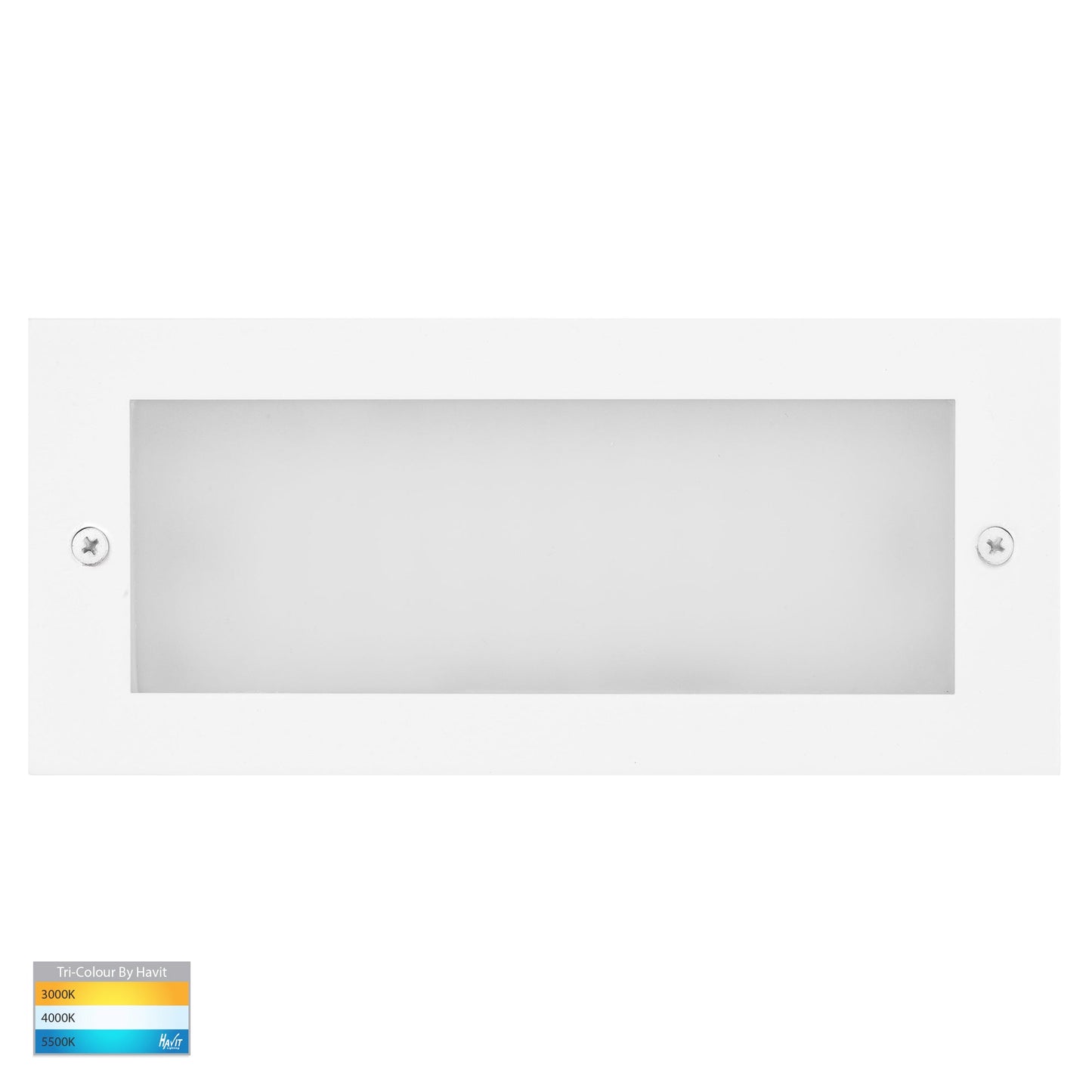 Recessed Brick Light with Plain White Face