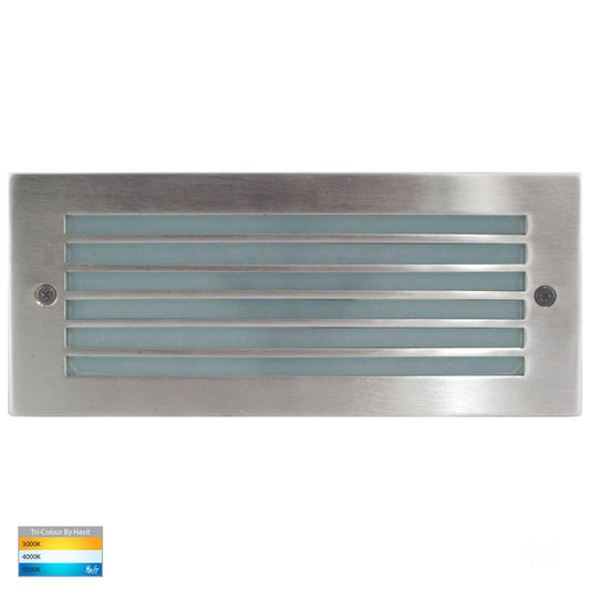Recessed Brick Light With 316 Stainless Steel Face Grill Cover 