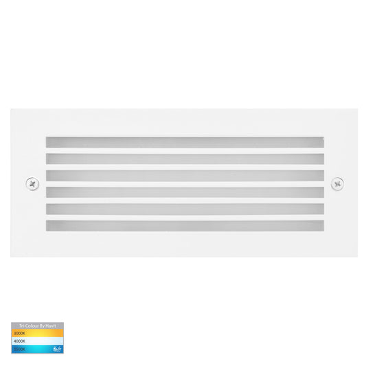 Recessed Brick Light with White Grill Cover