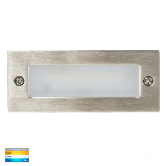 Recessed Brick Light with Plain 316 Stainless Steel Face 