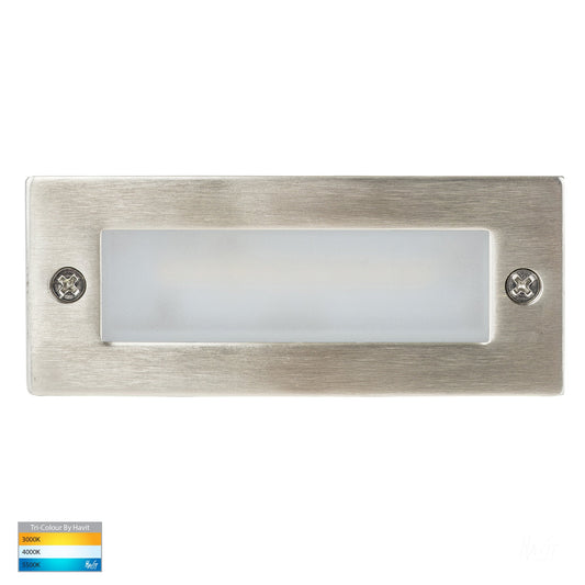 Recessed Brick Light With Plain 316 Stainless Steel Face HV3005t-Ss316-12v