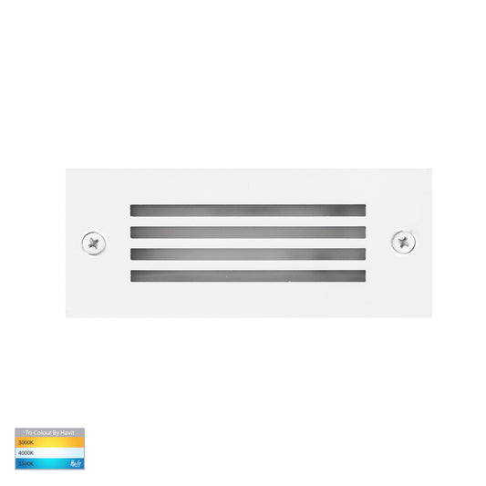 Recessed Brick Light with White Grill Cover