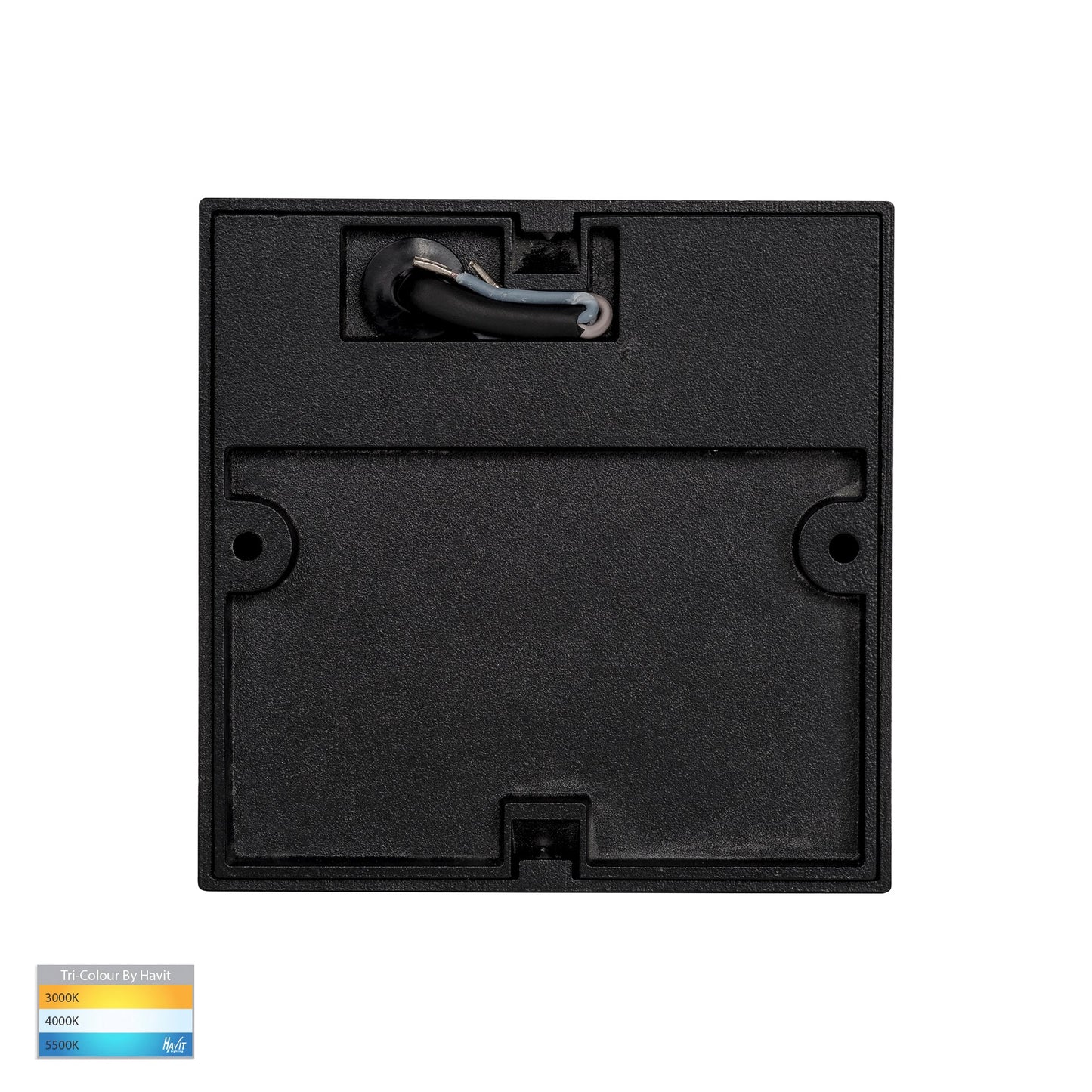 Square Surface Mounted Step Light Black HV3268t-Blk-12v-Sq