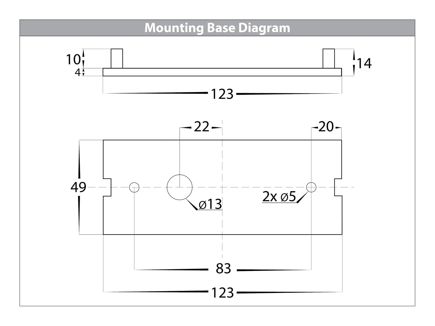 Rectangular Surface Mounted Step Light