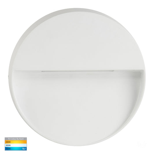 Round Surface Mounted Step Light White 