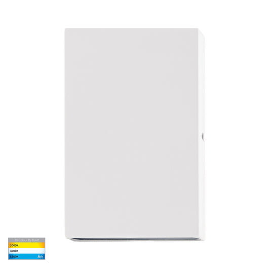 Surface Mounted Up & Down Wall Light 316 Stainless Steel White