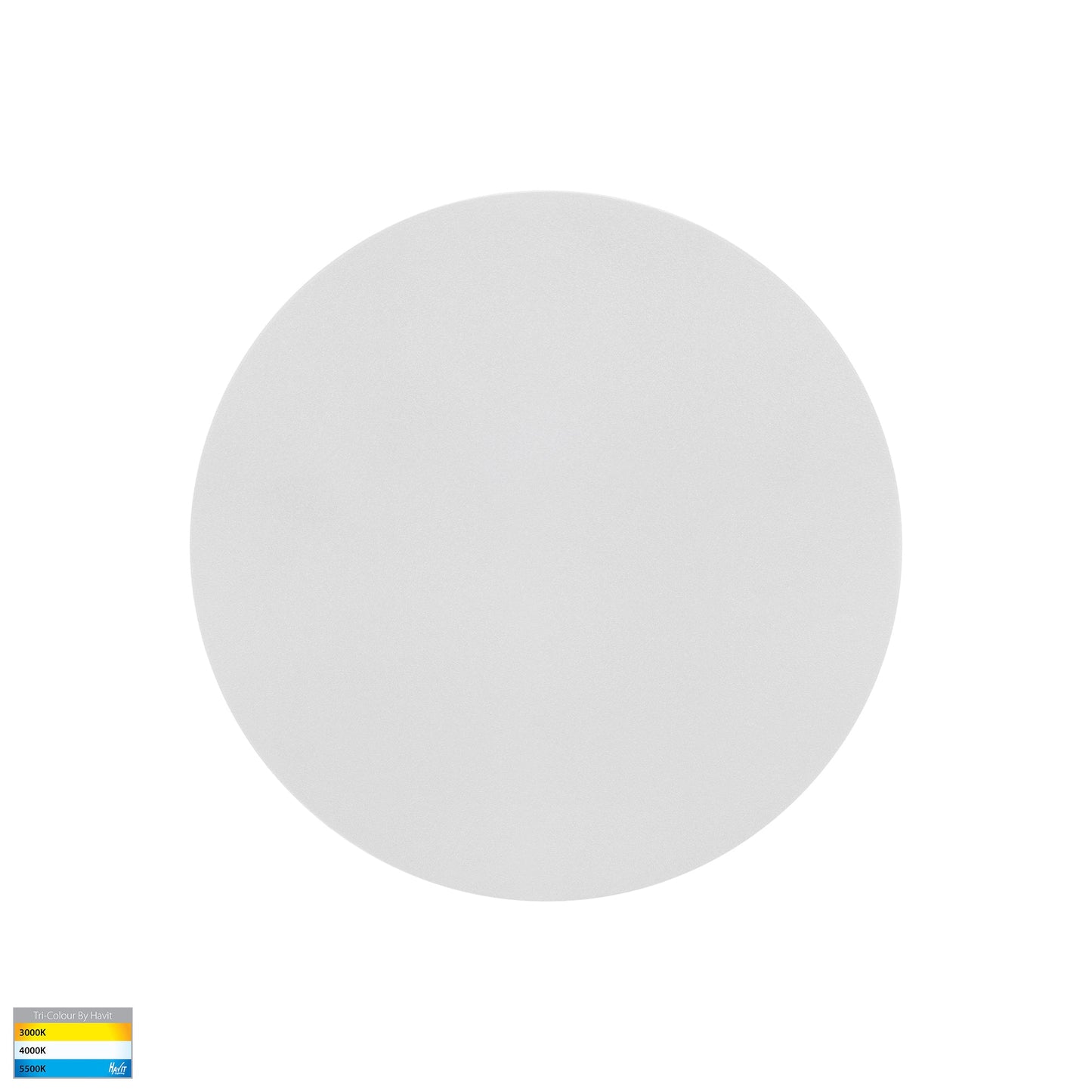 White 150mm Surface Mounted Round Disc Wall Light