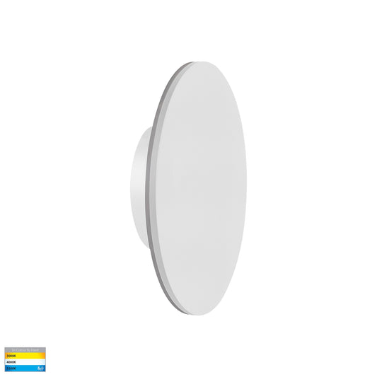 White 150mm Surface Mounted Round Disc Wall Light