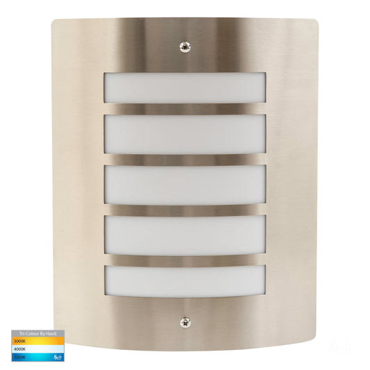 Stainless Steel Marine Grade 316 Mask Wall Light Five Slots With Opal Diffuser