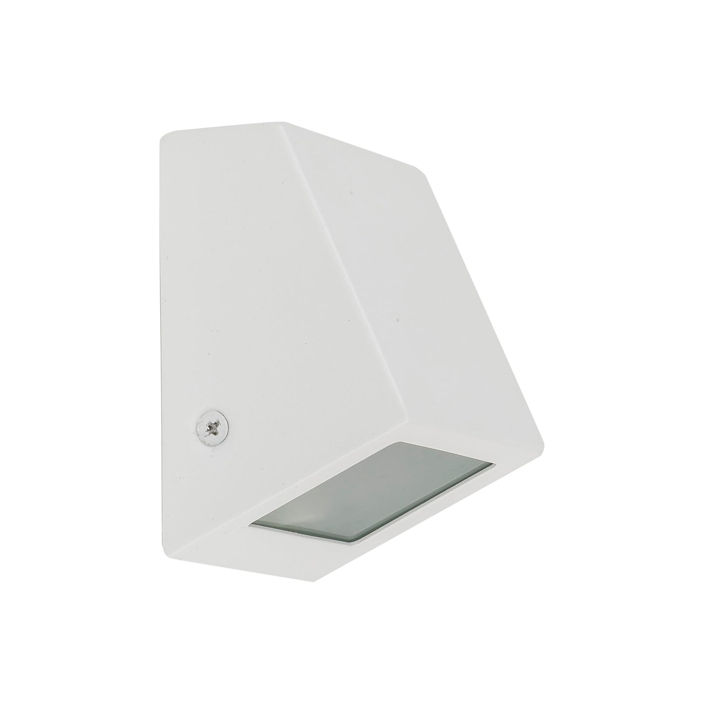 Square Mini Wall Wedge Poly Powder Coated White