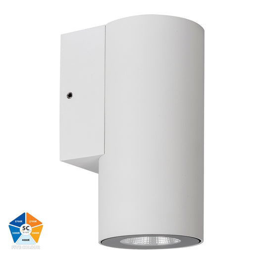 White Aluminium Fixed Down Wall Light