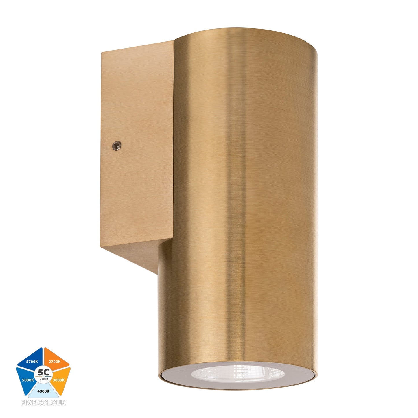 Solid Brass Fixed Down Wall Light