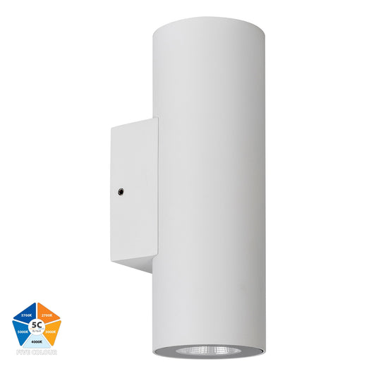 White Aluminium Up & Down Wall Light