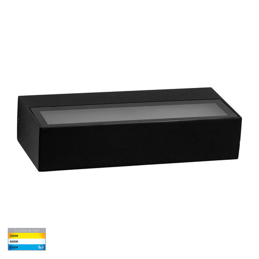 Black Surface Mounted Uplighter Wall Light