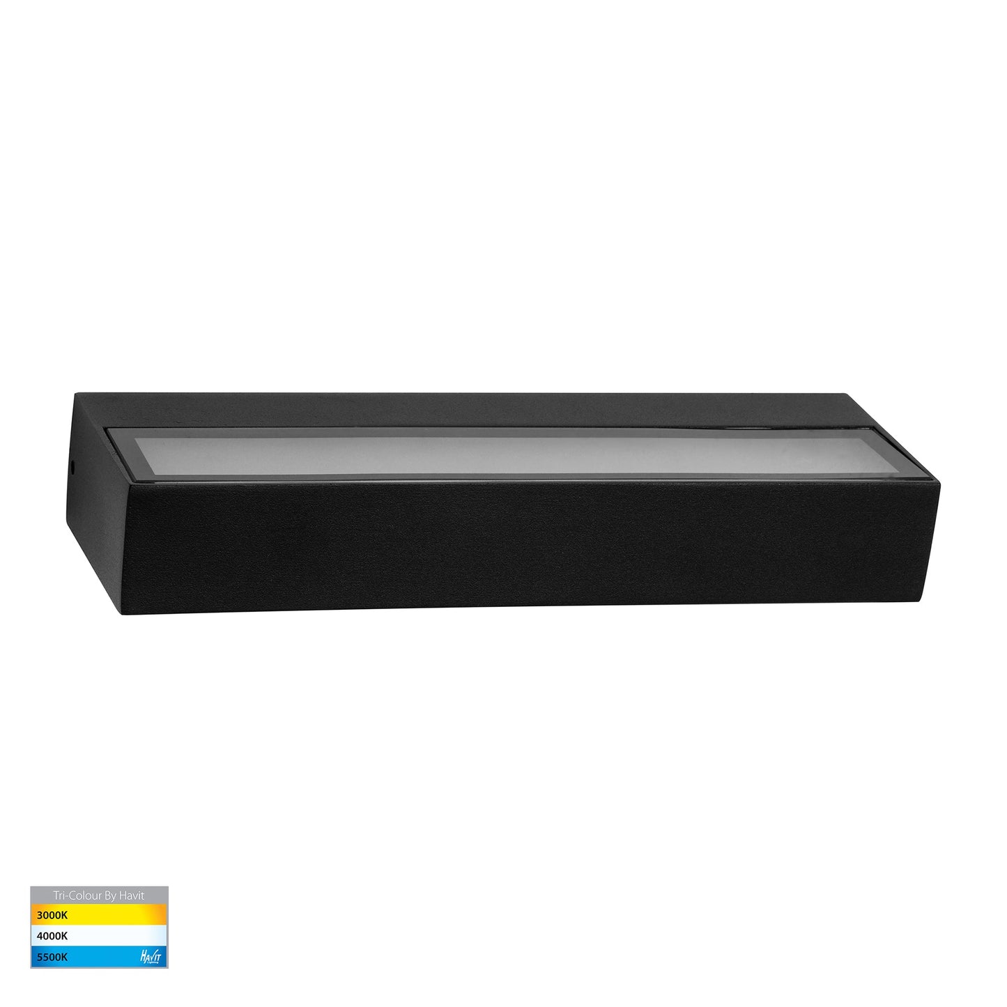Black Surface Mounted Uplighter Wall Light