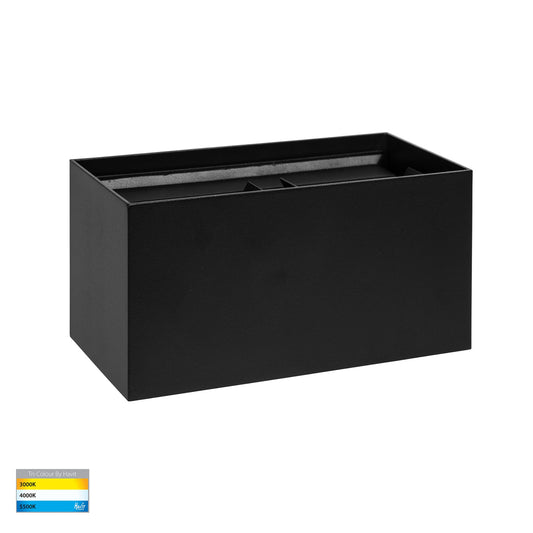 Up & Down Square Wall Light Black