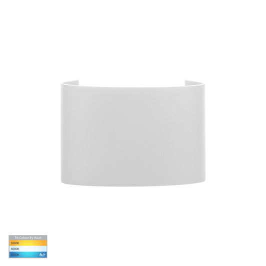 Up & Down Round Wall Light White
