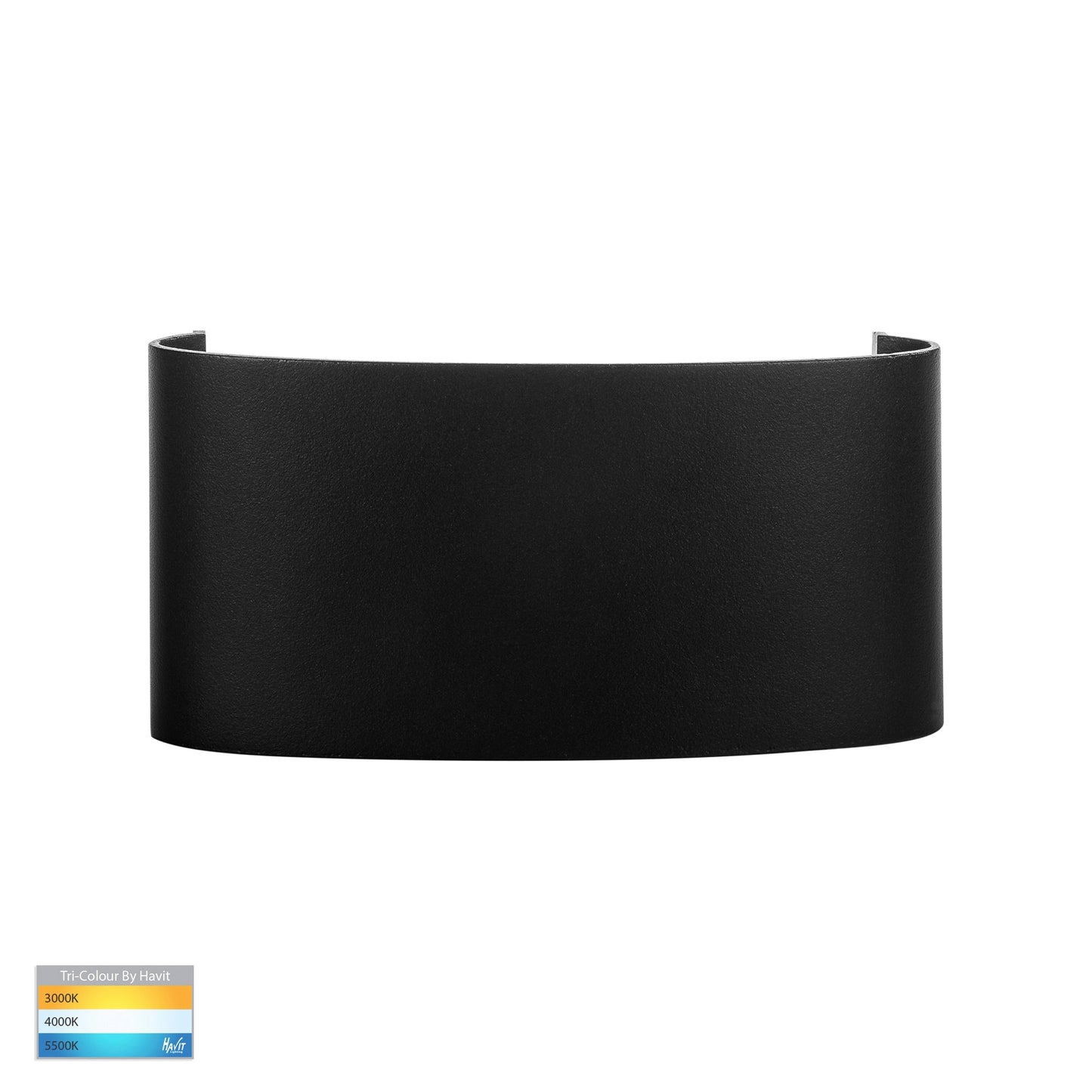 Up & Down Round Wall Light Black