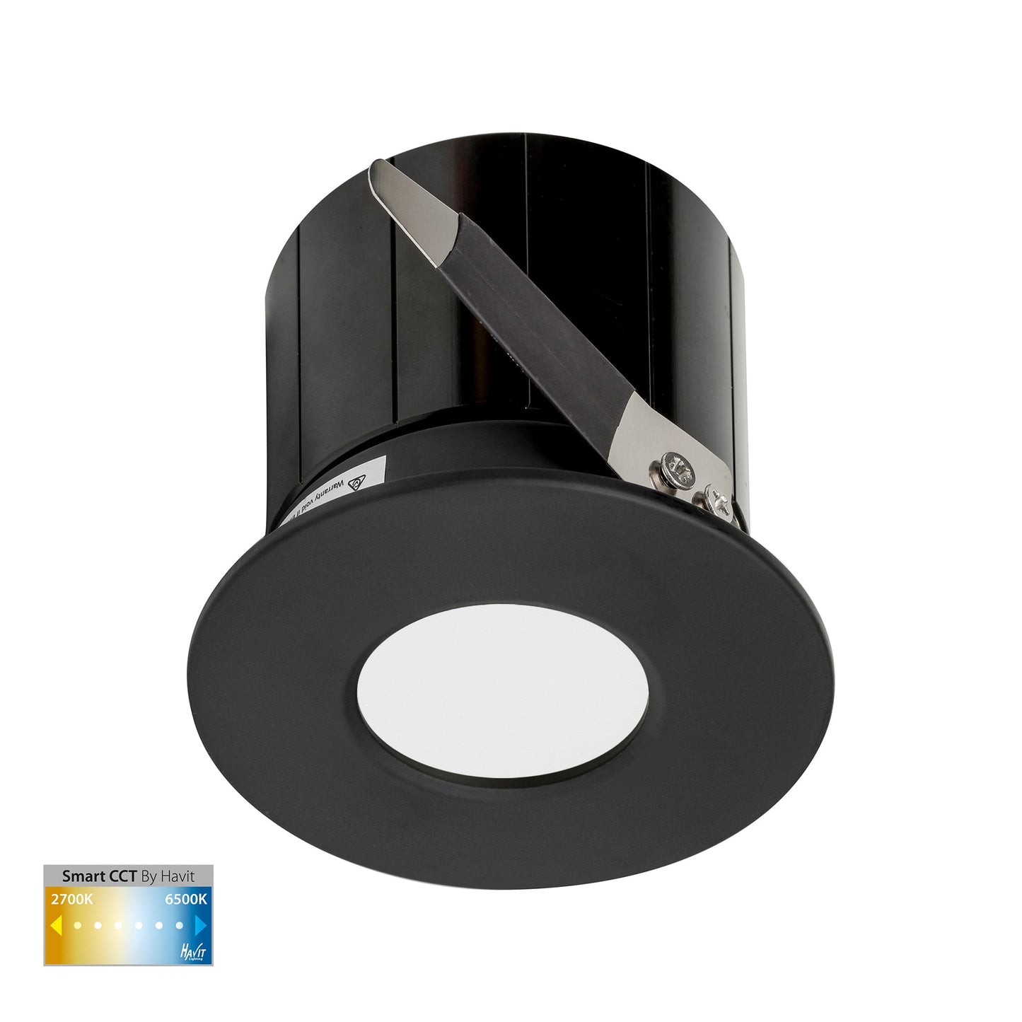 Black Fixed WIFI Downlight 70mm Cutout